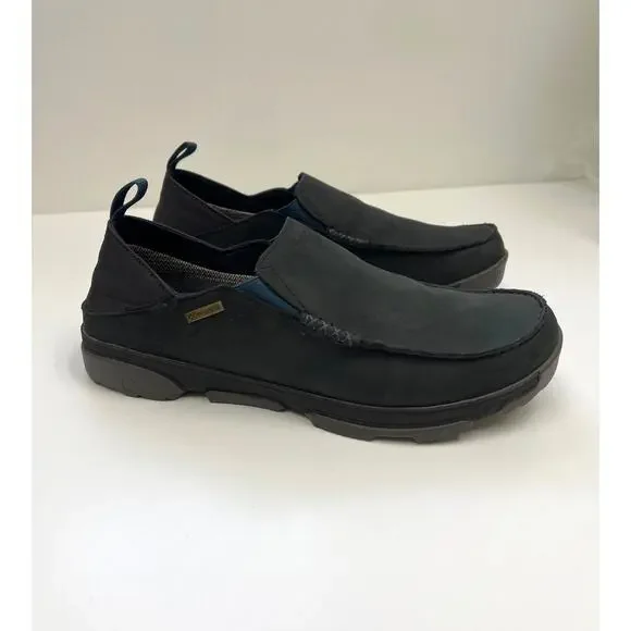 OluKai Men's Na'i Leather WP Waterproof Drop-In Heel Comfort Slip-On - Size 13 - Picture 11 of 11
